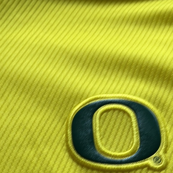 Nike  Dri Fit University of Oregon Ducks Yellow Polo Shirt Size XXL - Picture 6 of 11